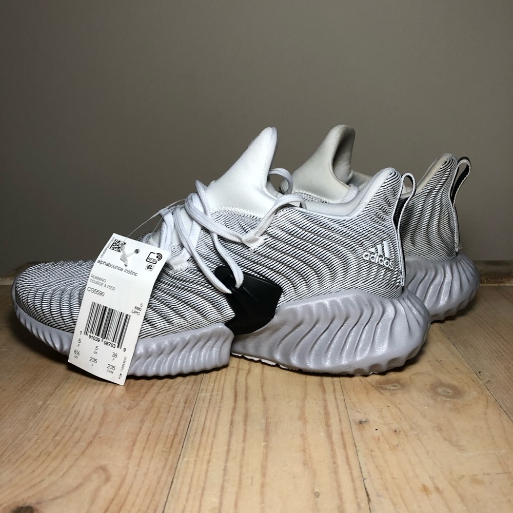Adidas Alphabounce Instinct W White Rubbing Shoes